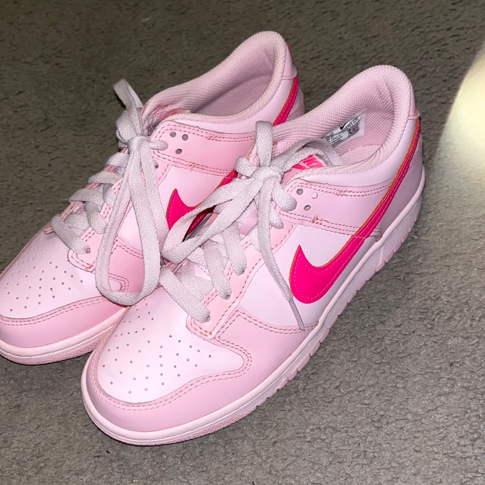 Nike Dunk Low Triple Pink (GS) Size 6Y, also fits womens size 7.5